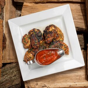 Курча тапака з соусом сацебелі